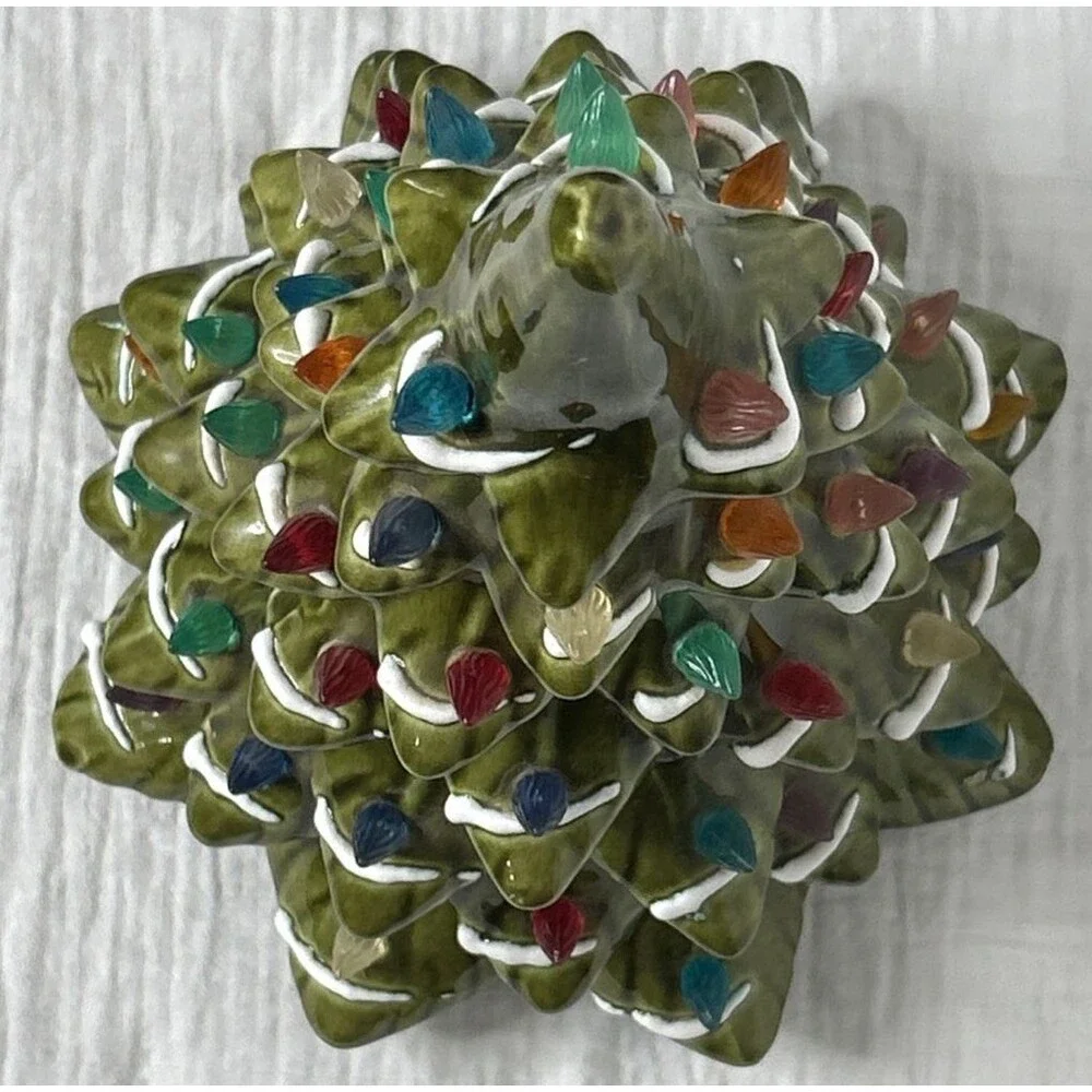 Vintage 1983 Ceramic Christmas Tree 13